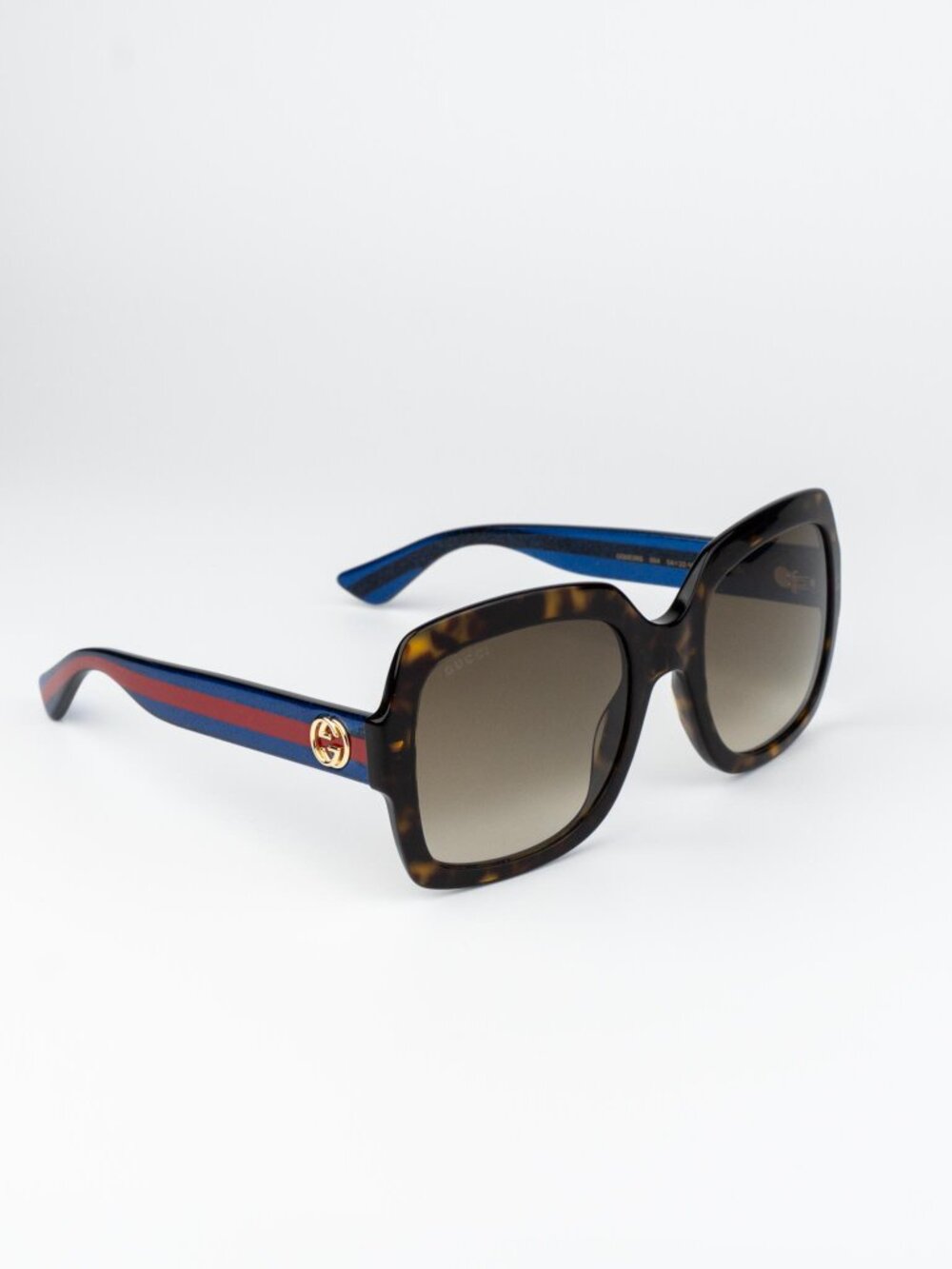 Gucci Women Sunglasses Havana Brown Gradient Square GG0036S 004 NEW AUTHENTIC - Picture 4 of 10